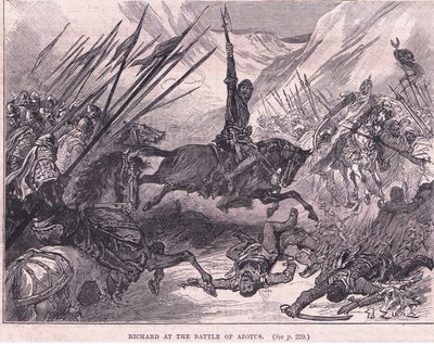 Richard at the Battle of Azotus AD 1191 by Francois Edouard Zier